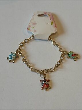 Women’s Gold-Tone Turtle Charm Bracelet - Multicolor